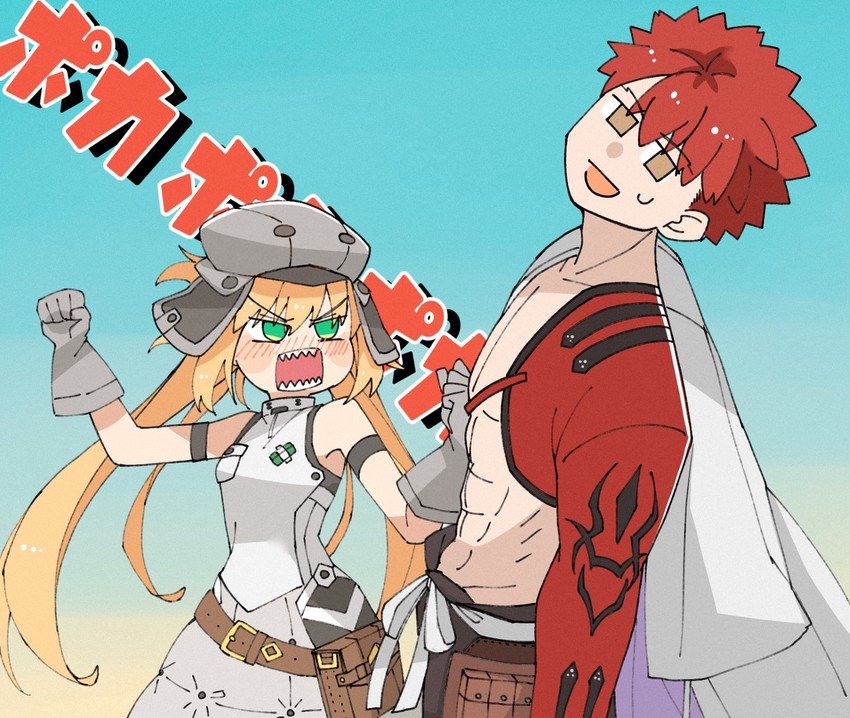 artoria pendragon, emiya shirou, artoria caster, and senji muramasa (fate and 2 more) drawn by euhage73
