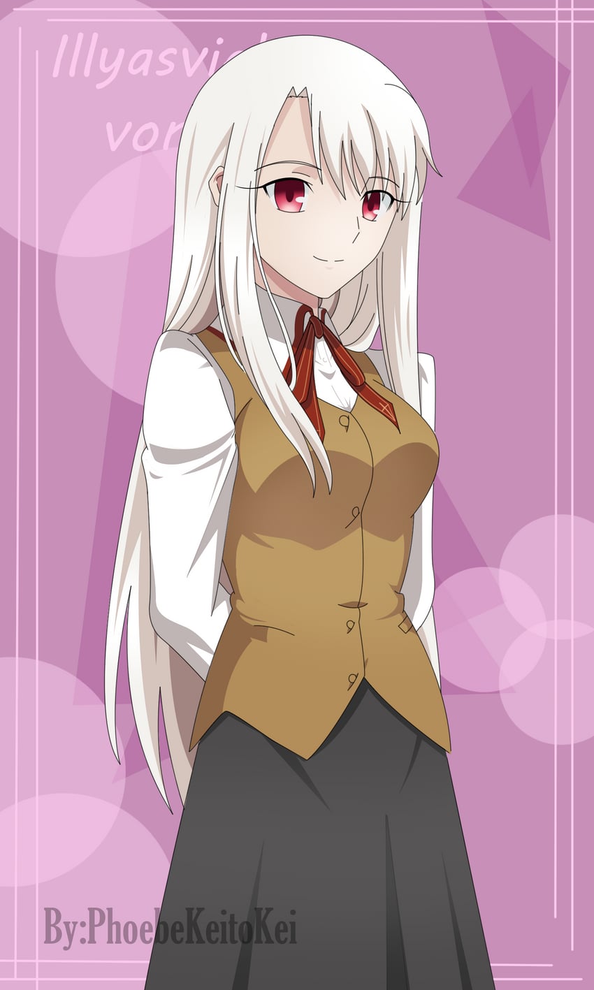 illyasviel von einzbern (fate and 1 more) drawn by phlower_luna