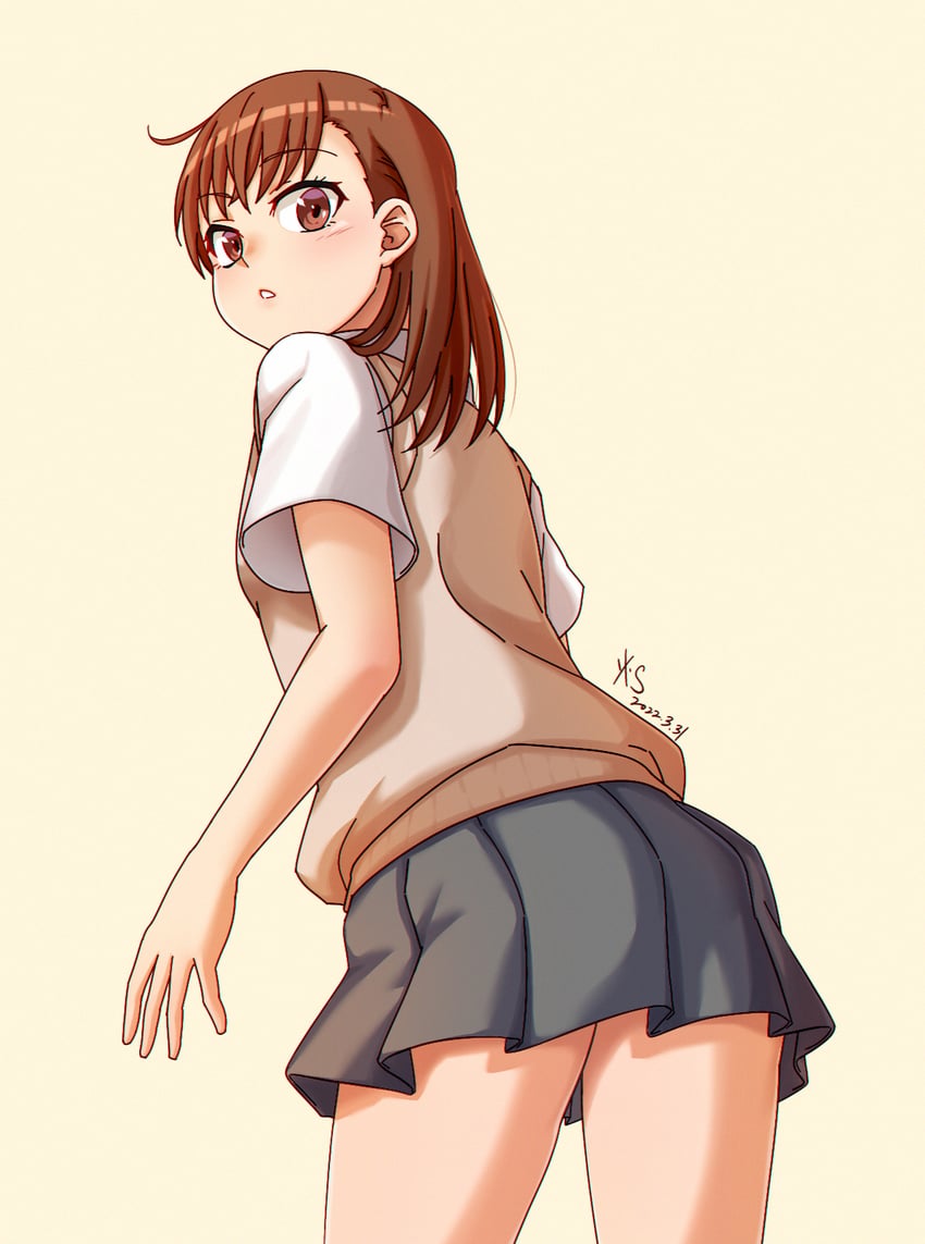 misaka mikoto (toaru majutsu no index and 1 more) drawn by djt_(user_wrzg5248)