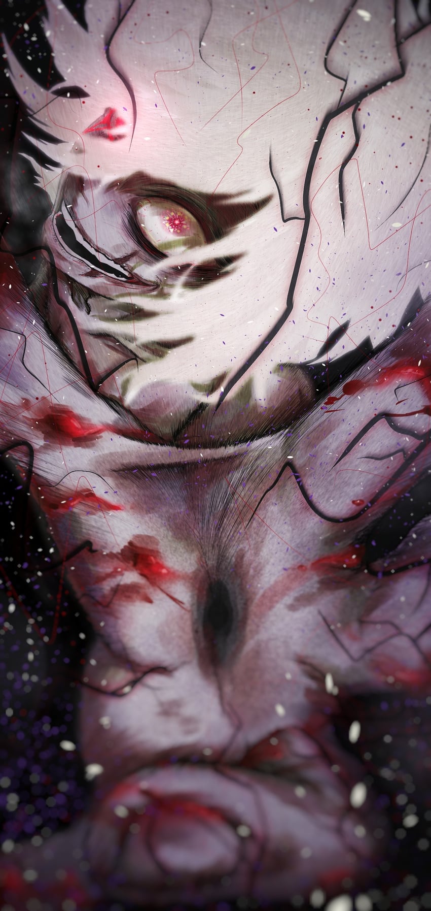 shigaraki tomura (boku no hero academia) drawn by murasaki_(monochrome_p)