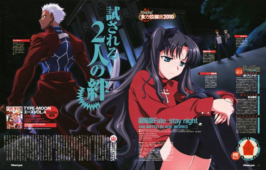 artoria pendragon, saber, tohsaka rin, emiya shirou, and archer (fate and 3 more) drawn by kawamura_takayasu