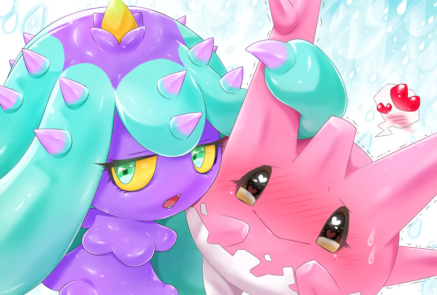 corsola and mareanie (pokemon) drawn by aije