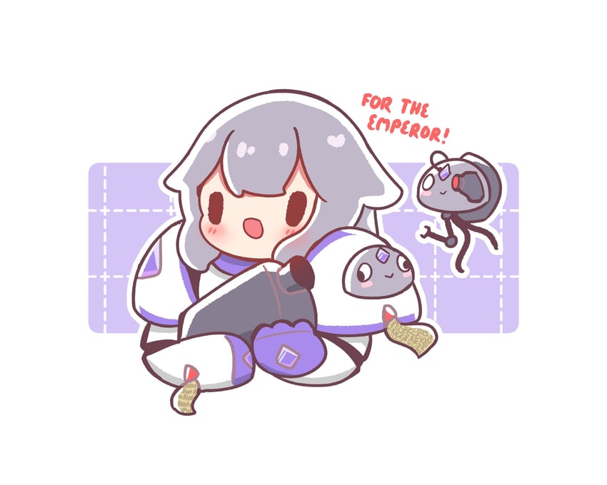 koseki bijou, adeptus astartes, and pebble (hololive and 3 more) drawn by decrilus