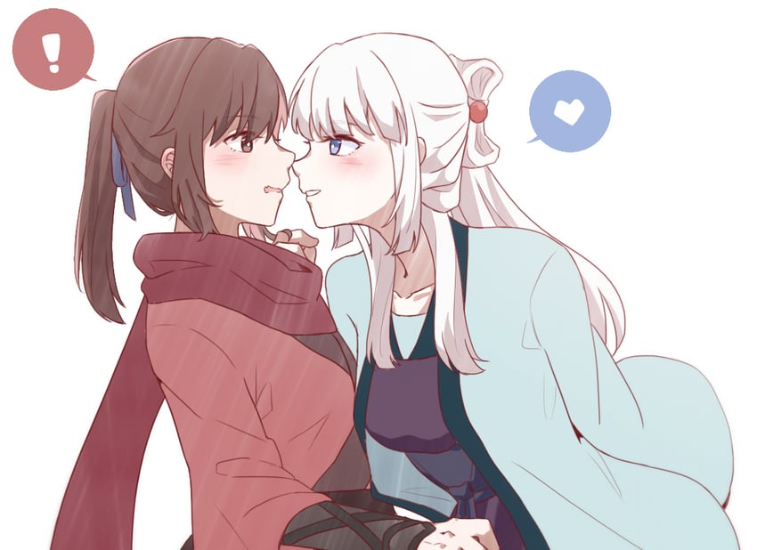bai yuxiu and feng ling'er (fengling yuxiu) drawn by shane-f
