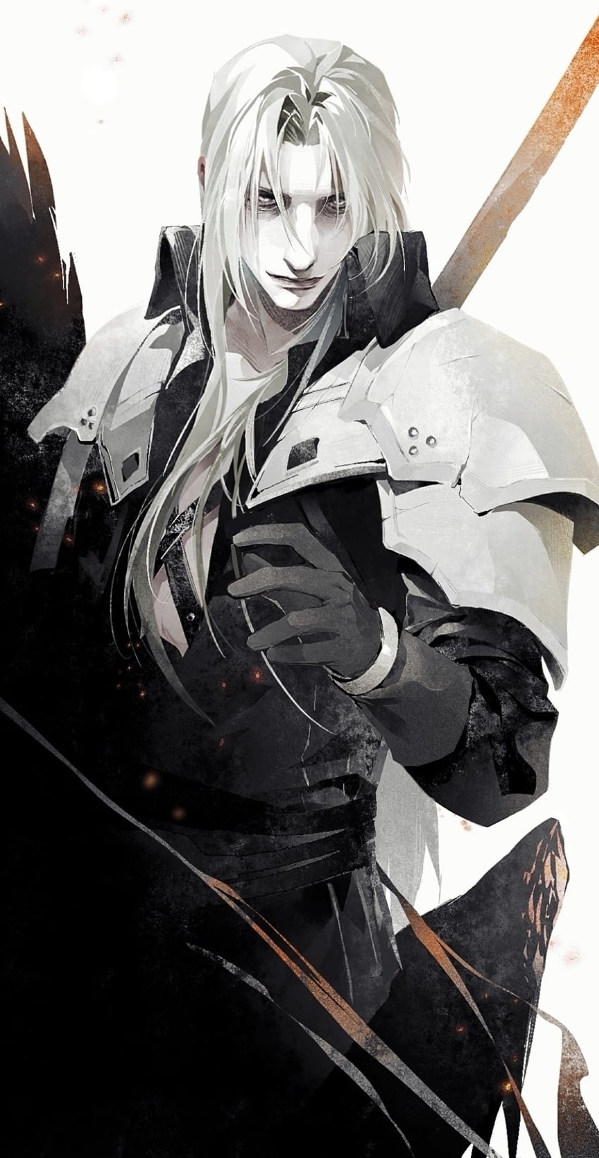 sephiroth (final fantasy and 2 more) drawn by megasus