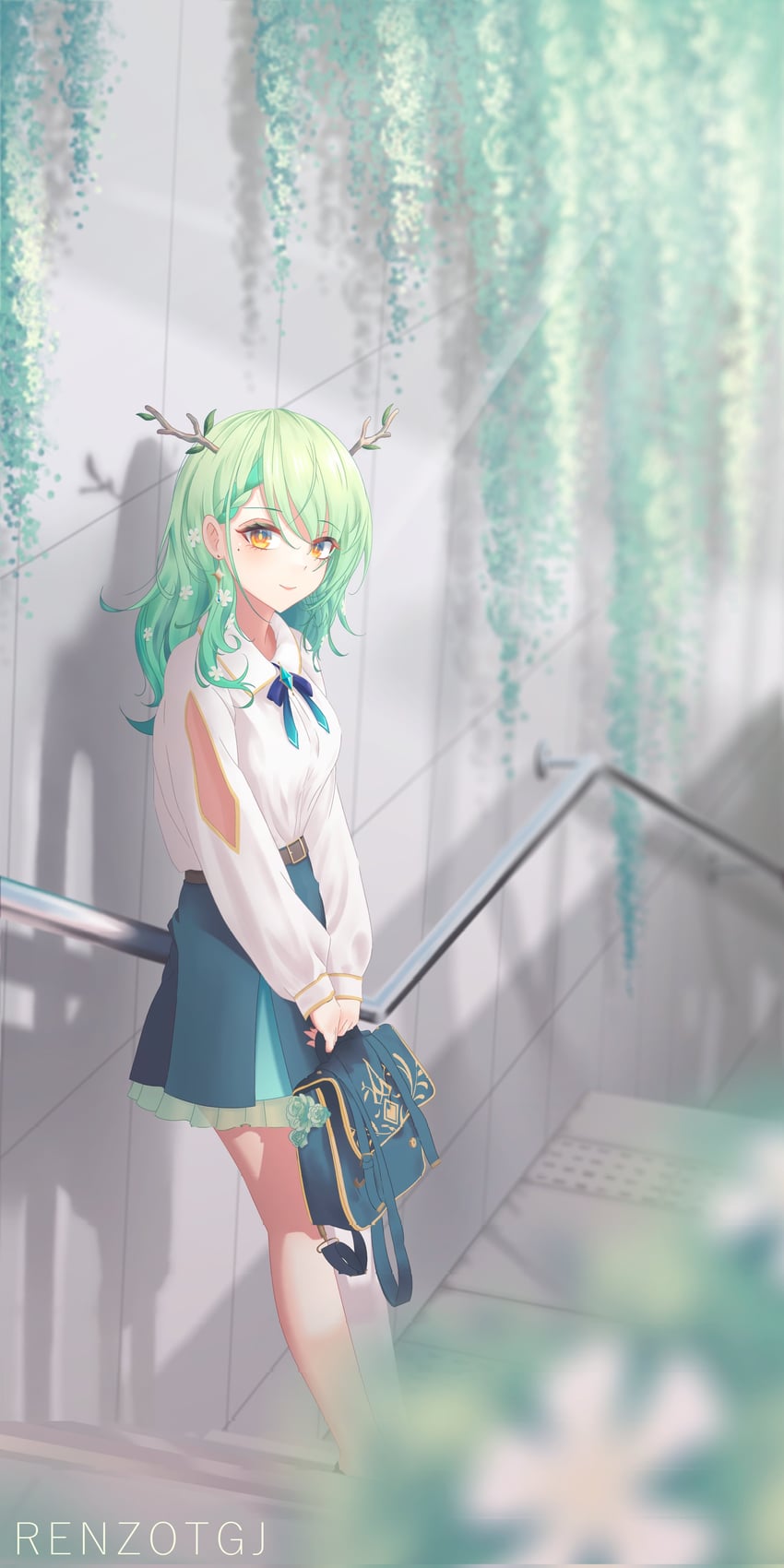 ceres fauna (hololive and 1 more) drawn by ryzatgj