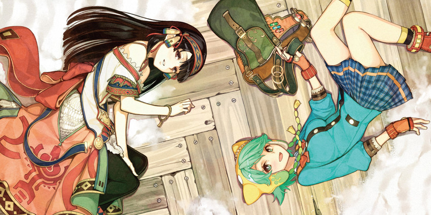 shallistera and shallotte elminus (atelier and 1 more) drawn by hidari_(left_side)