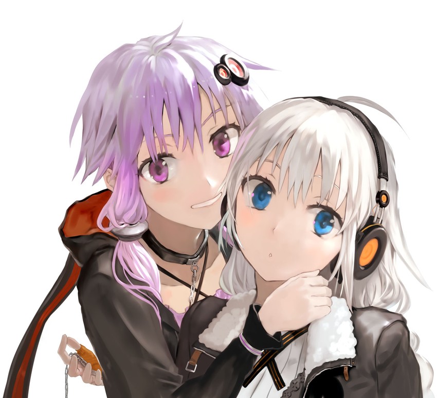 yuzuki yukari and kizuna akari (vocaloid and 1 more) drawn by bob_(biyonbiyon)