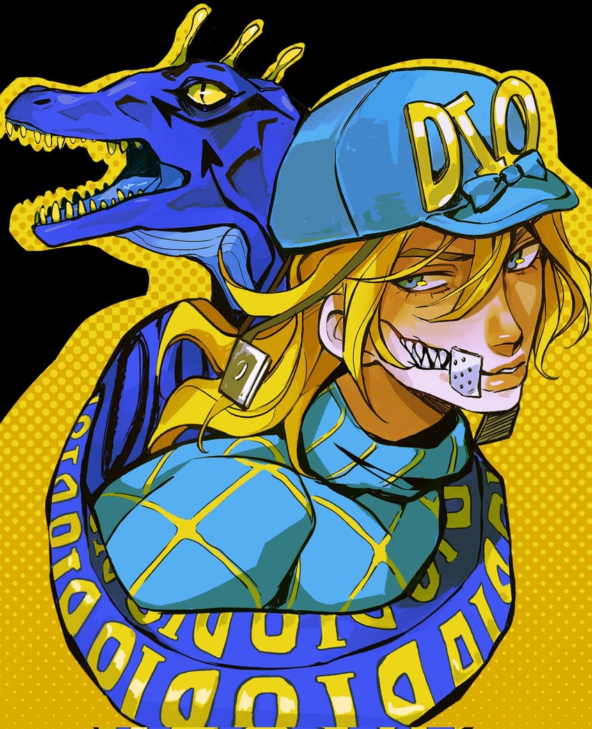 diego brando and scary monsters (jojo no kimyou na bouken and 1 more) drawn by yissopiart