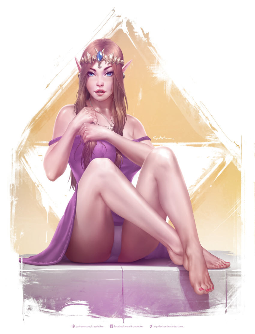 princess zelda (the legend of zelda) drawn by krystopher_decker