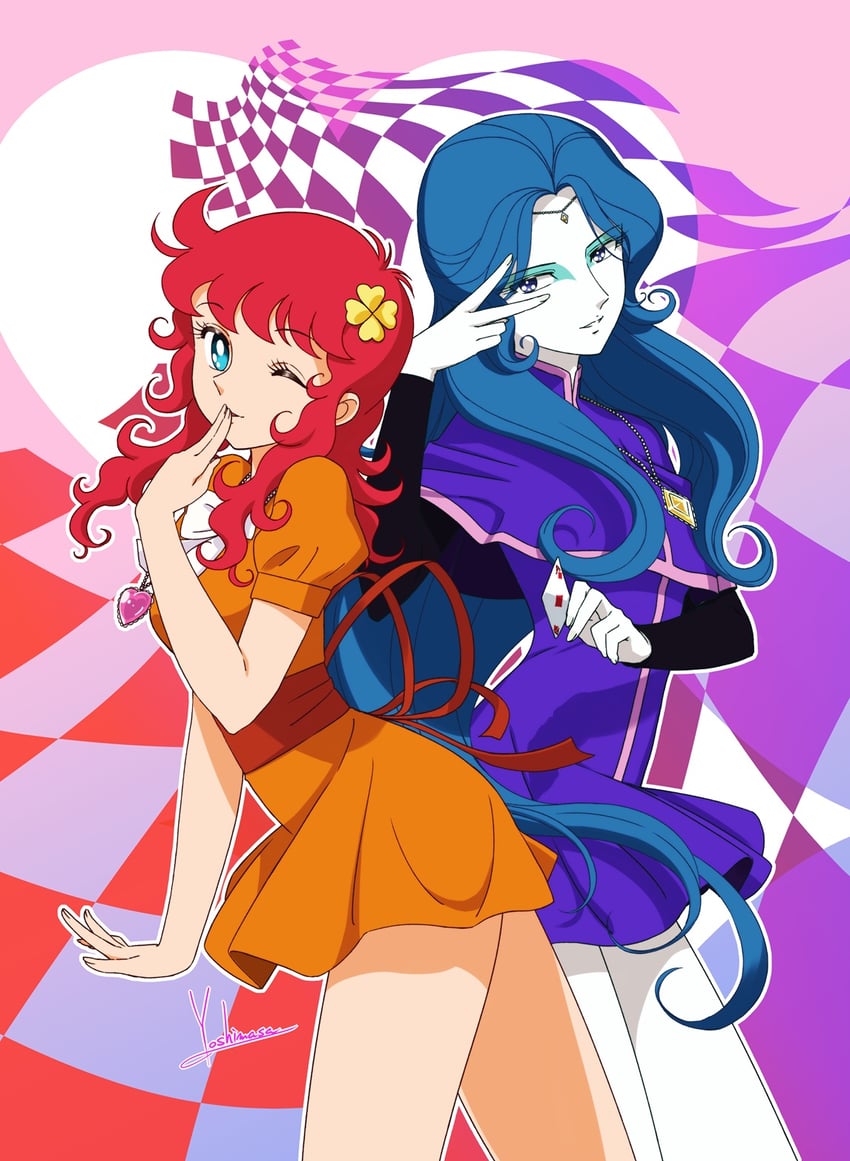 kanzaki megu and non gou (majokko megu-chan) drawn by yoshinaga_masahiro