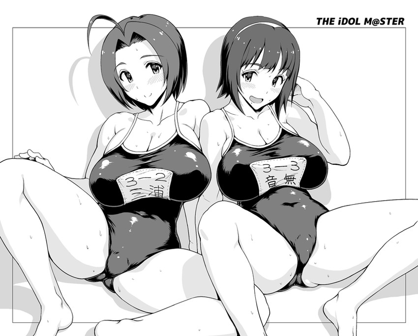 miura azusa and otonashi kotori (idolmaster) drawn by yn_red