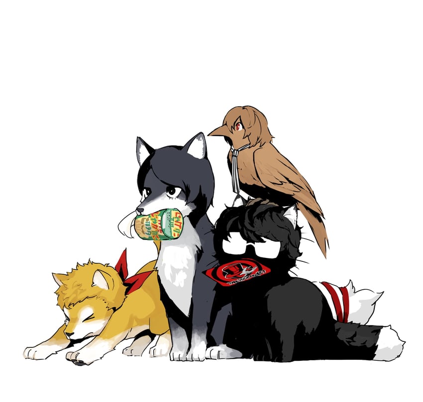 amamiya ren, akechi gorou, sakamoto ryuuji, and kitagawa yuusuke (persona and 1 more) drawn by 1_kdcrf