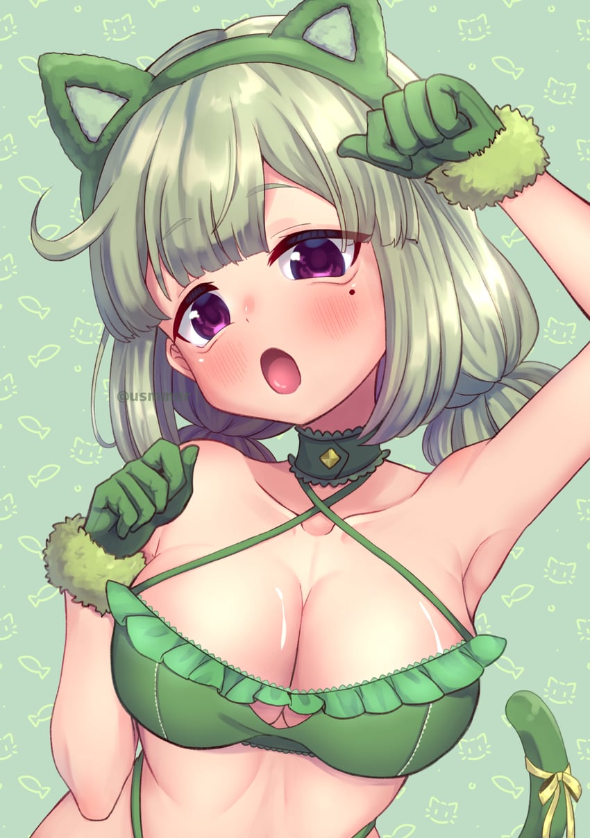 araga kiwi and leoparde (mahou shoujo ni akogarete) drawn by usmmnri