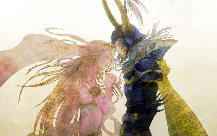 warrior of light and cosmos (final fantasy and 2 more) drawn by kei_(space_sonic)