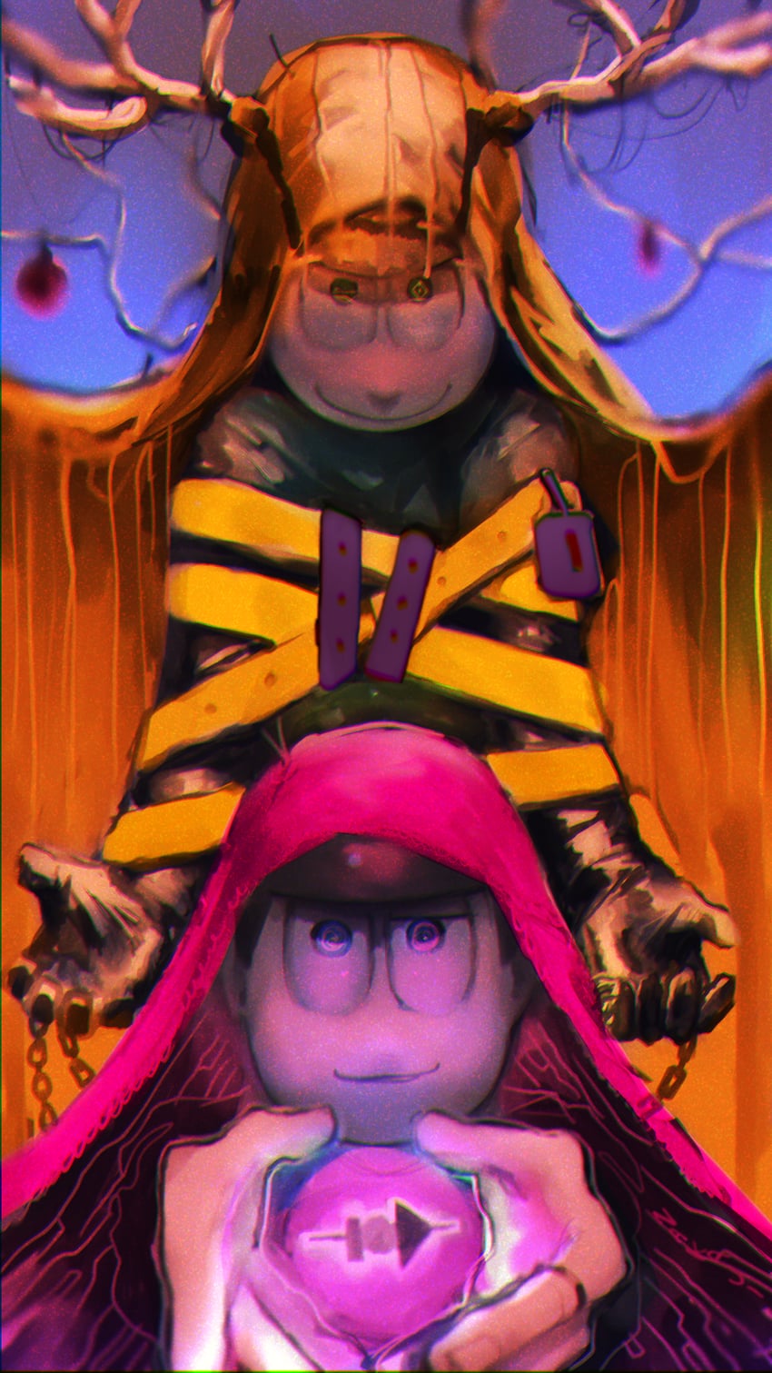 matsuno jyushimatsu and matsuno todomatsu (osomatsu and 1 more) drawn by nacaji