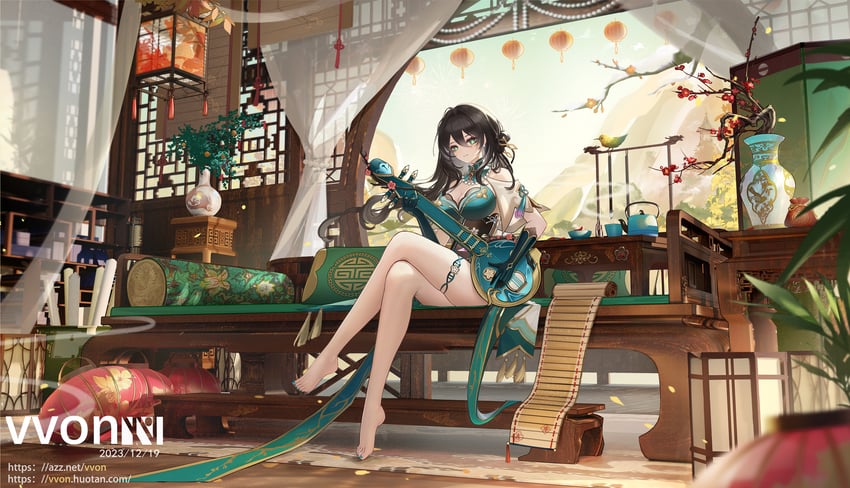 ruan mei (honkai and 1 more) drawn by v-von
