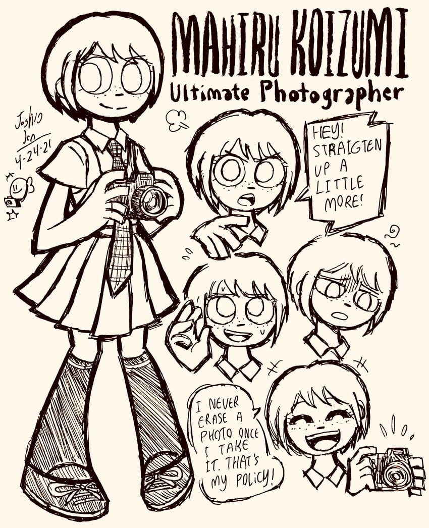 koizumi mahiru (danganronpa and 1 more) drawn by josh-s26