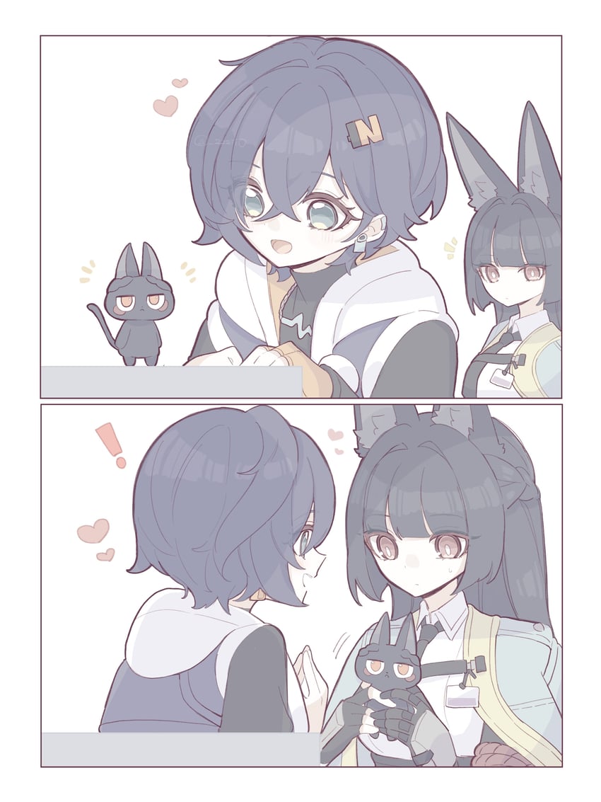 hoshimi miyabi and belle (zenless zone zero) drawn by zzzii0