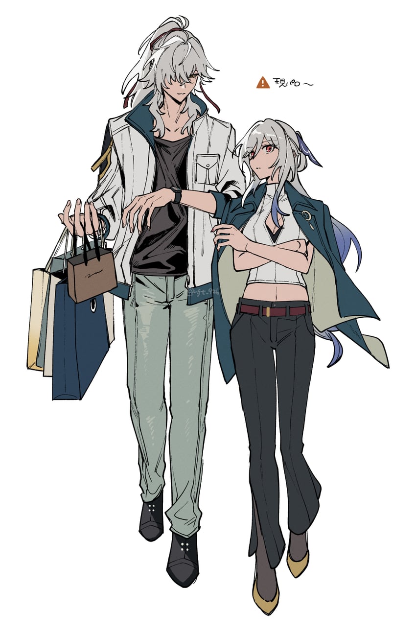 jingliu and jing yuan (honkai and 1 more) drawn by nagatani_(ngt_926)