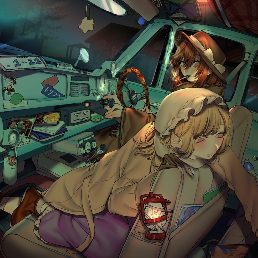 usami renko and maribel hearn (touhou) drawn by yamazaki_tsukune