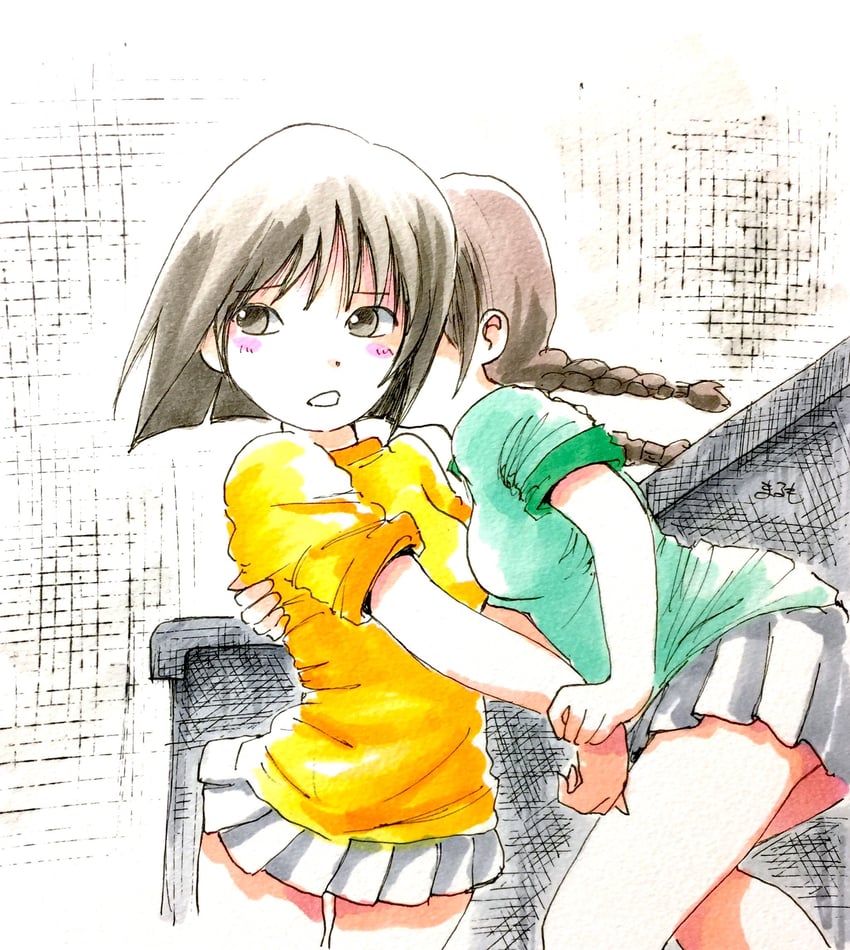 sakura momoko and honami tamae (chibi maruko-chan) drawn by marumo_516