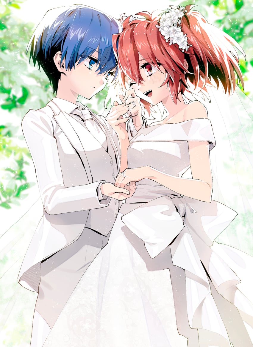 ichinose haru and azuma tokaku (akuma no riddle) drawn by minakata_sunao