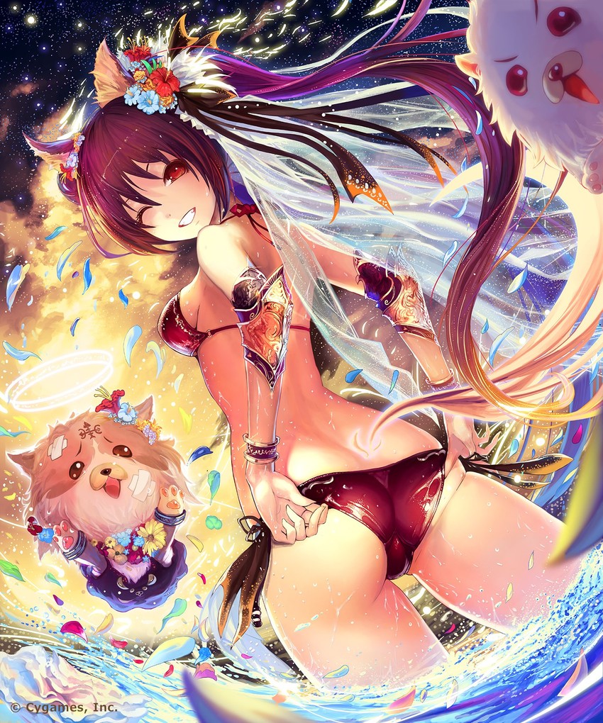 cerberus, mimi, and coco (shingeki no bahamut) drawn by tachikawa_mushimaro