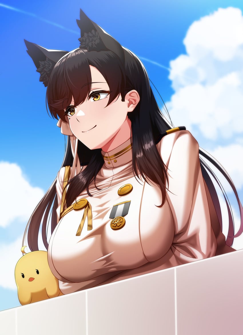 manjuu and atago (azur lane) drawn by kagiyama_(clave)