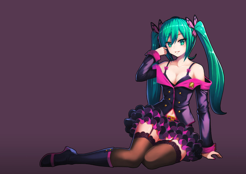 hatsune miku (vocaloid and 3 more) drawn by defiaz_(infinity)