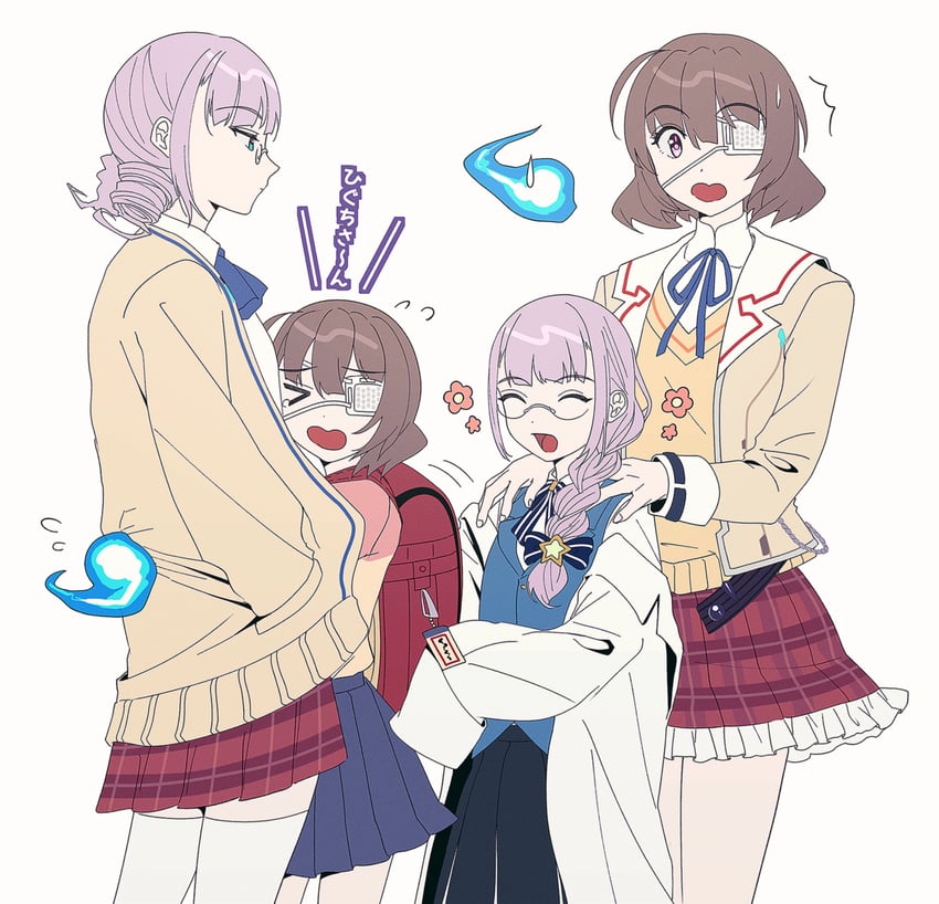 higuchi seika and hiiragi kozue (heaven burns red) drawn by kjhg1108