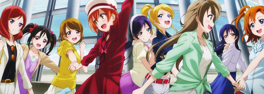nishikino maki, tojo nozomi, sonoda umi, yazawa nico, ayase eli, and 4 more (love live! and 1 more)
