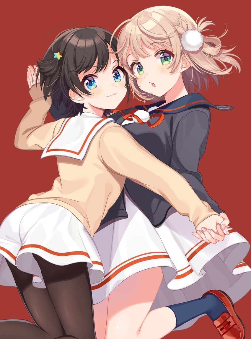 oozora subaru and shigure ui (hololive and 1 more) drawn by shigure_ui