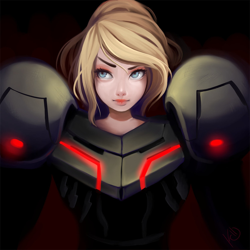 samus aran (metroid and 1 more) drawn by angelica_(k3lly)
