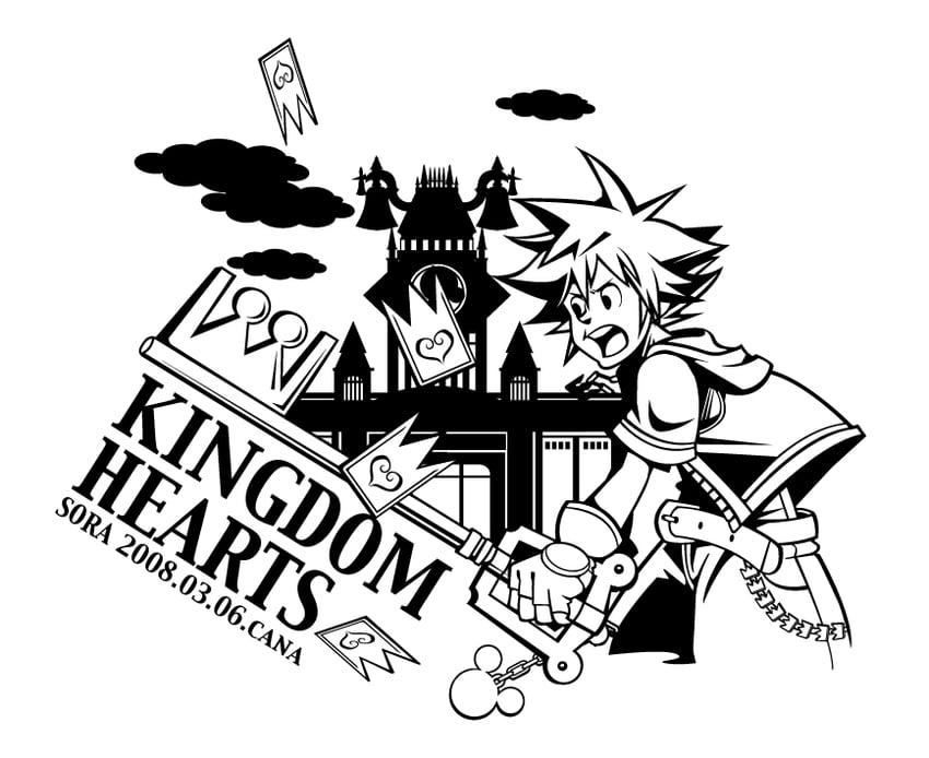 sora (kingdom hearts and 1 more) drawn by umami_(cana7227)
