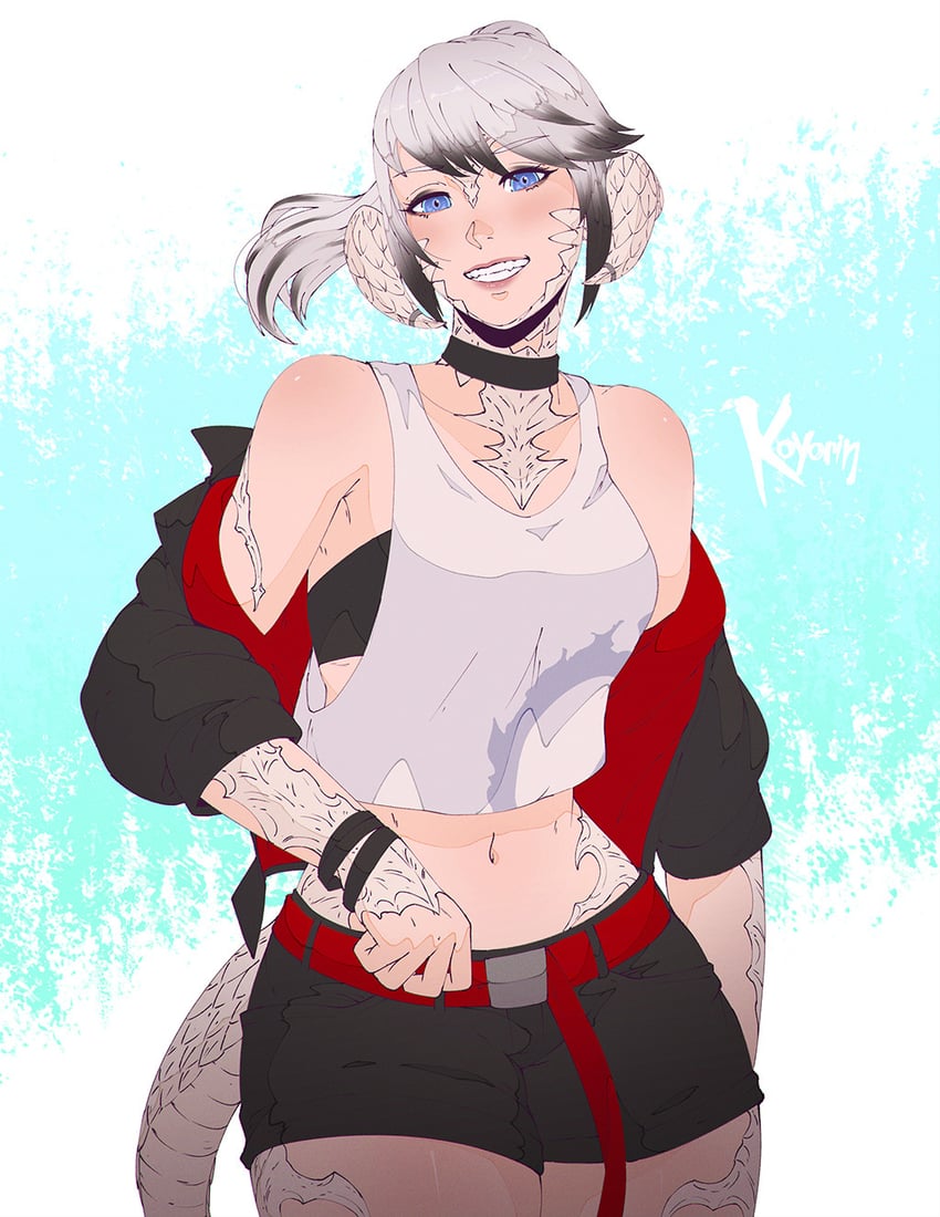 warrior of light (final fantasy and 1 more) drawn by koyorin