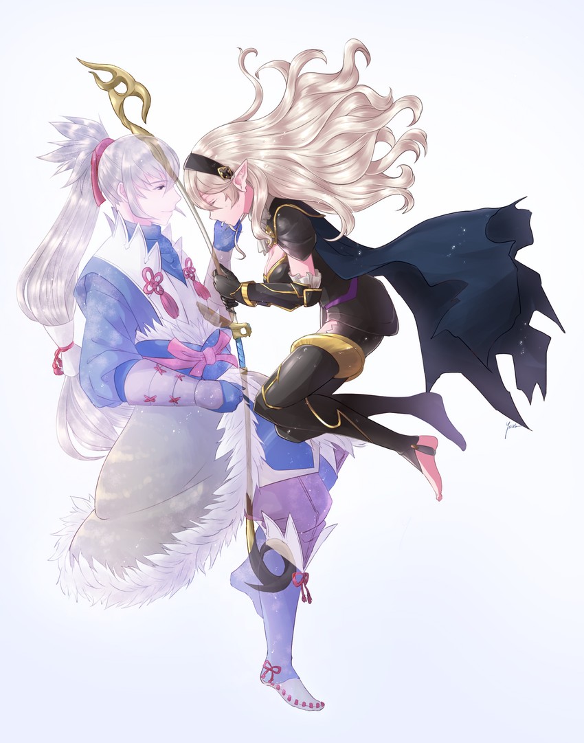 female corrin and takumi (fire emblem and 1 more) drawn by yori_(a_a_yori)