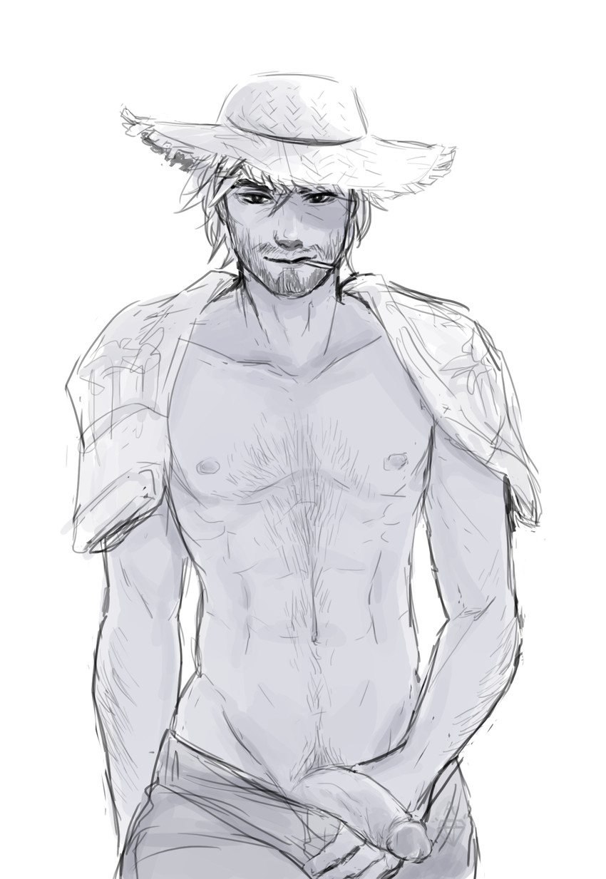 cassidy and lifeguard cassidy (overwatch and 1 more) drawn by apple_(appleuniversing)