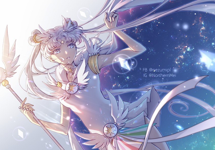sailor cosmos (bishoujo senshi sailor moon and 1 more) drawn by nezumipl