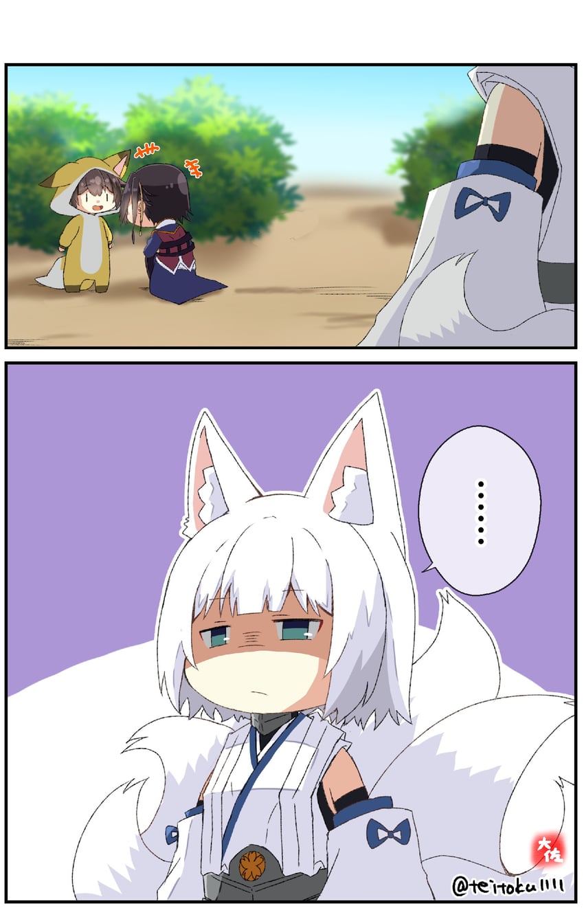 kaga and ark royal (kantai collection and 1 more) drawn by taisa_(kari)