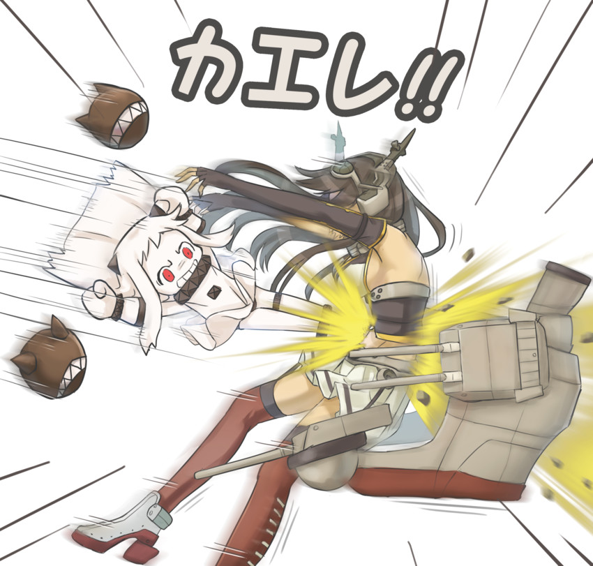 nagato and northern ocean princess (kantai collection) drawn by poly