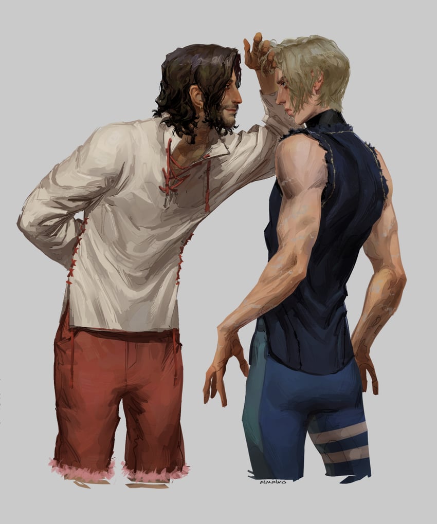leon s. kennedy and luis sera (resident evil and 1 more) drawn by aimalvo
