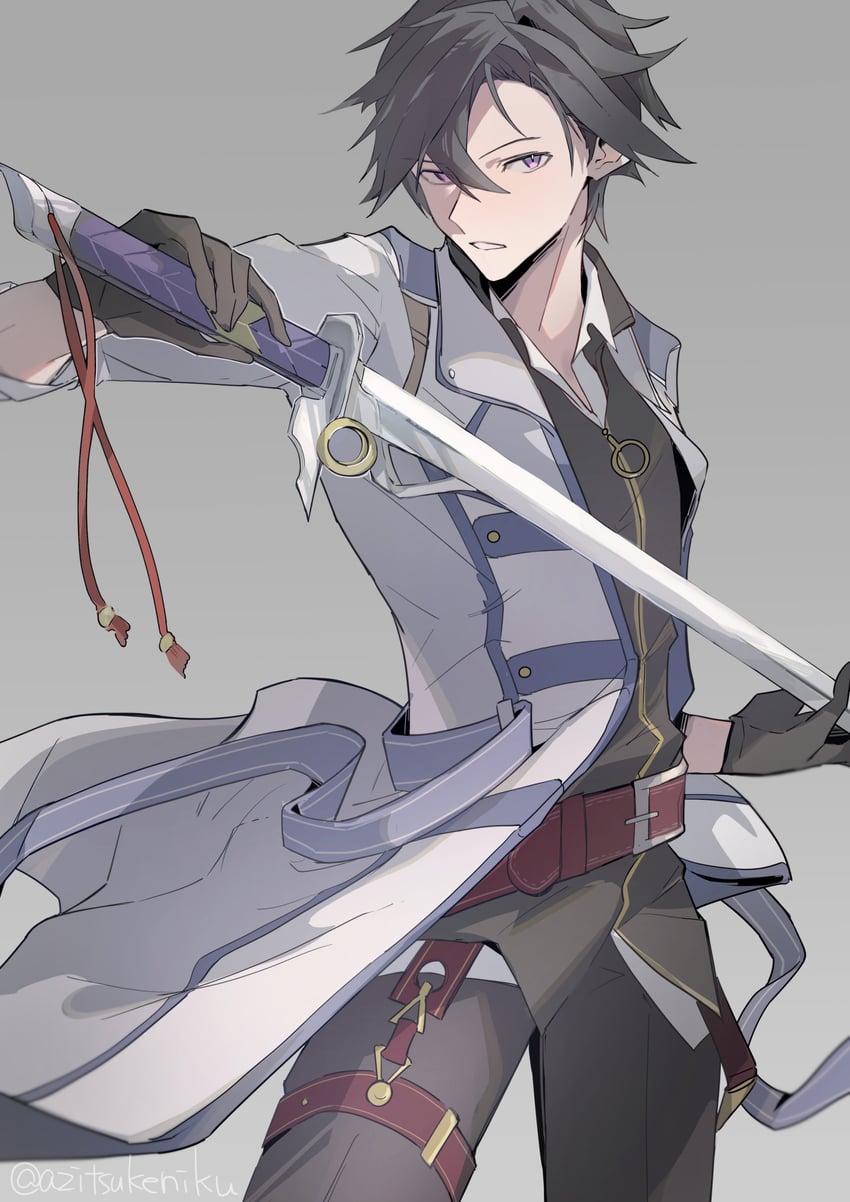 rean schwarzer (eiyuu densetsu and 2 more) drawn by azitsukeniku