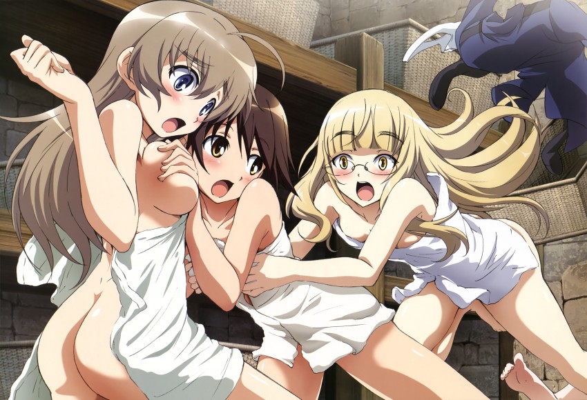 miyafuji yoshika, perrine h. clostermann, and lynette bishop (world witches series and 2 more) drawn by tamura_masafumi