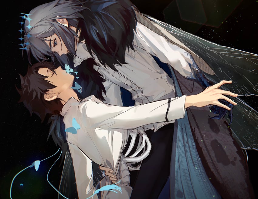 fujimaru ritsuka and oberon (fate and 1 more) drawn by rerheart