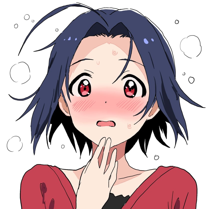 miura azusa (idolmaster and 2 more) drawn by hitodama_(madatohi)