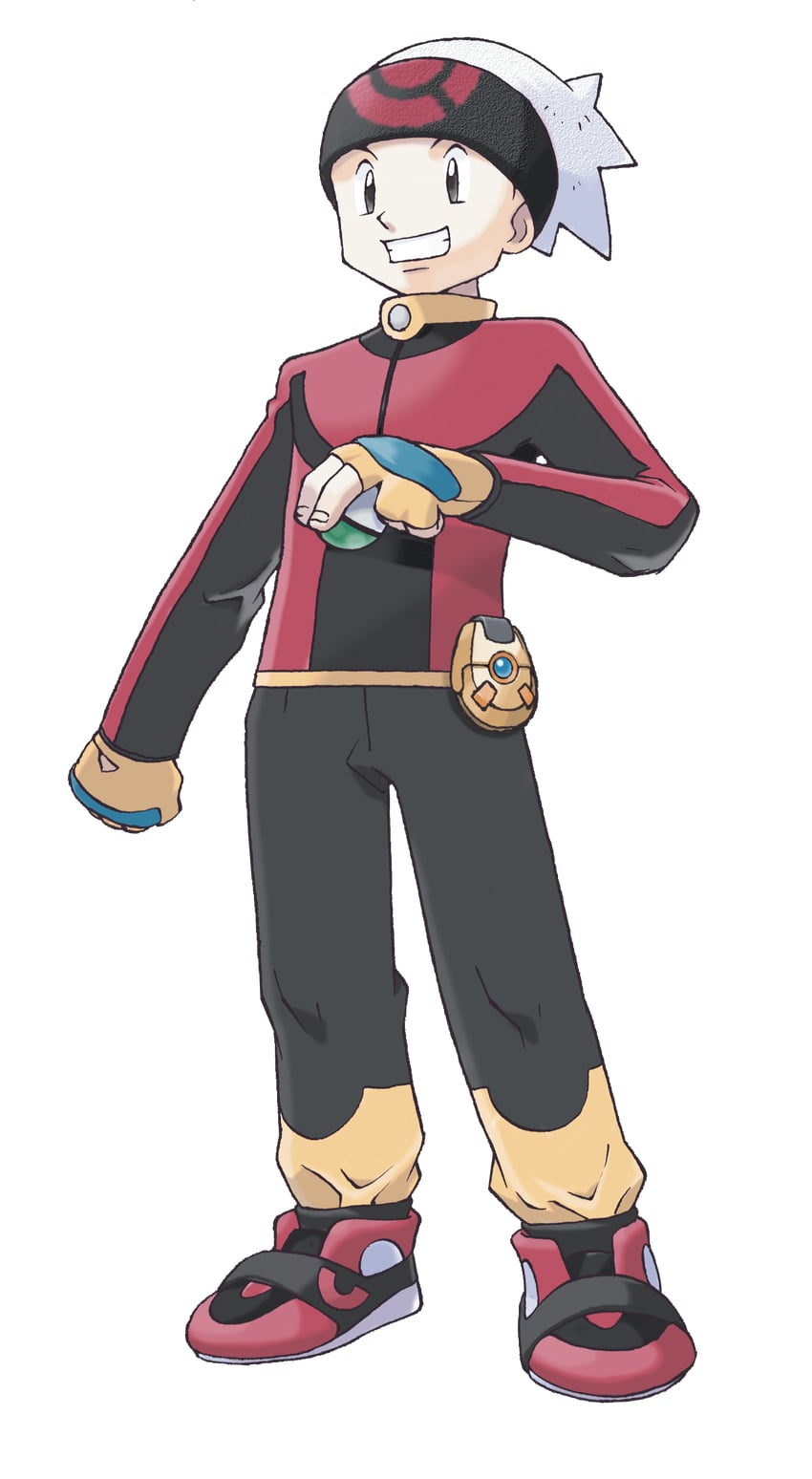 brendan (pokemon and 1 more) drawn by sugimori_ken