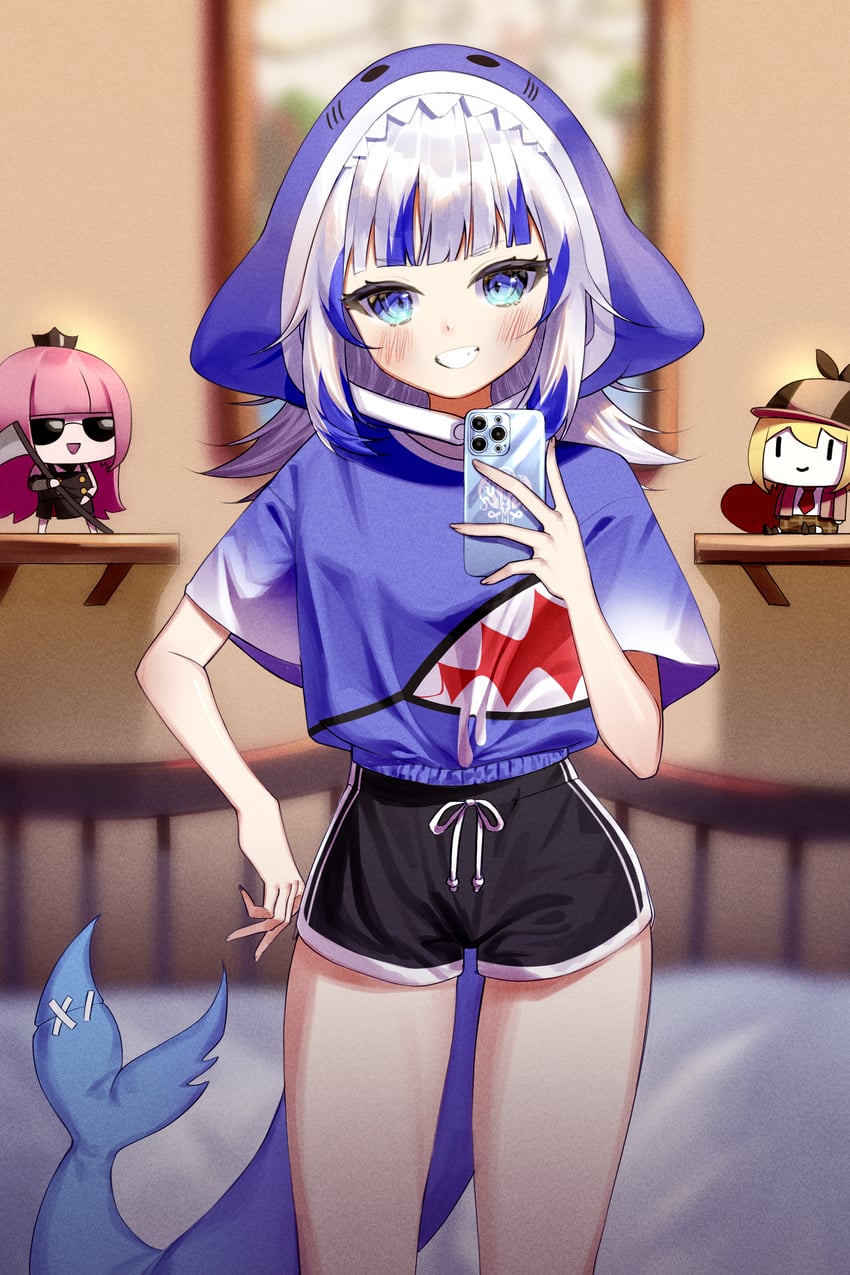 gawr gura, mori calliope, watson amelia, and smol ame (hololive and 1 more) drawn by sbgu