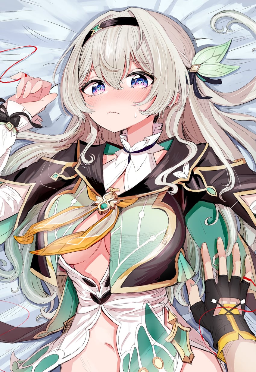 trailblazer, firefly, and caelus (honkai and 1 more) drawn by 6sakuu
