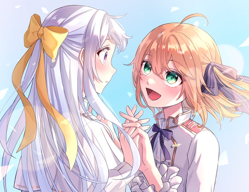 anisphia wynn palettia and euphyllia magenta (tensei oujo to tensai reijou no mahou kakumei) drawn by nashinome_(y5wlht)